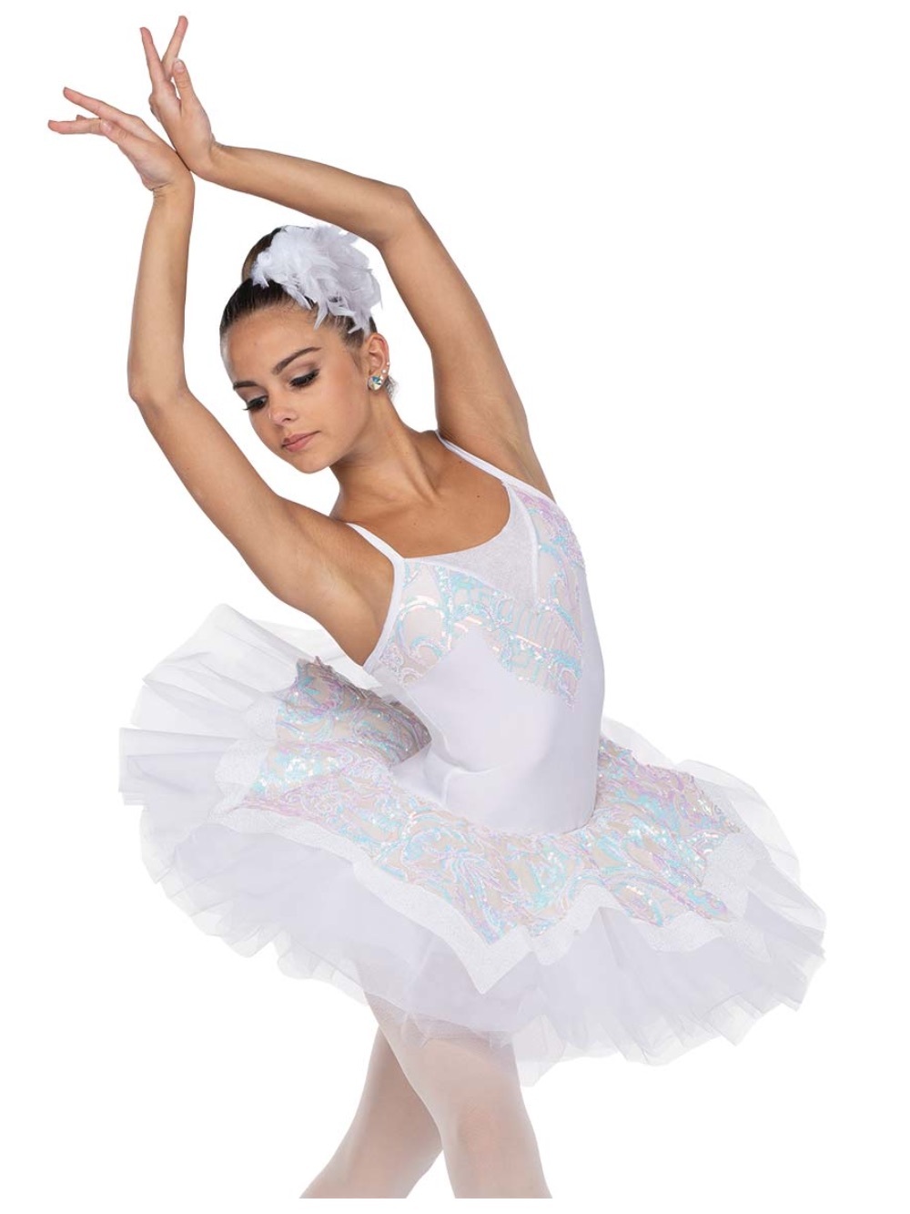 A Wish Come True Swan Ballet Costume Child m/l Adult XS White Tutu Leotard Dance